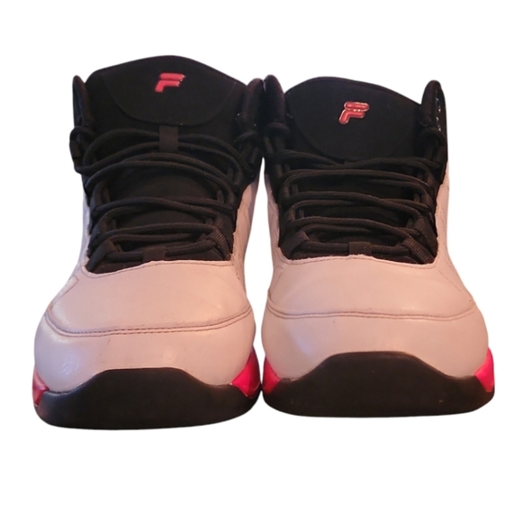 FILA MEN EIGHT-FIVE VIZ Sneakers White/Black/Red Mens 11.5 Signature Color Block - Picture 4 of 9